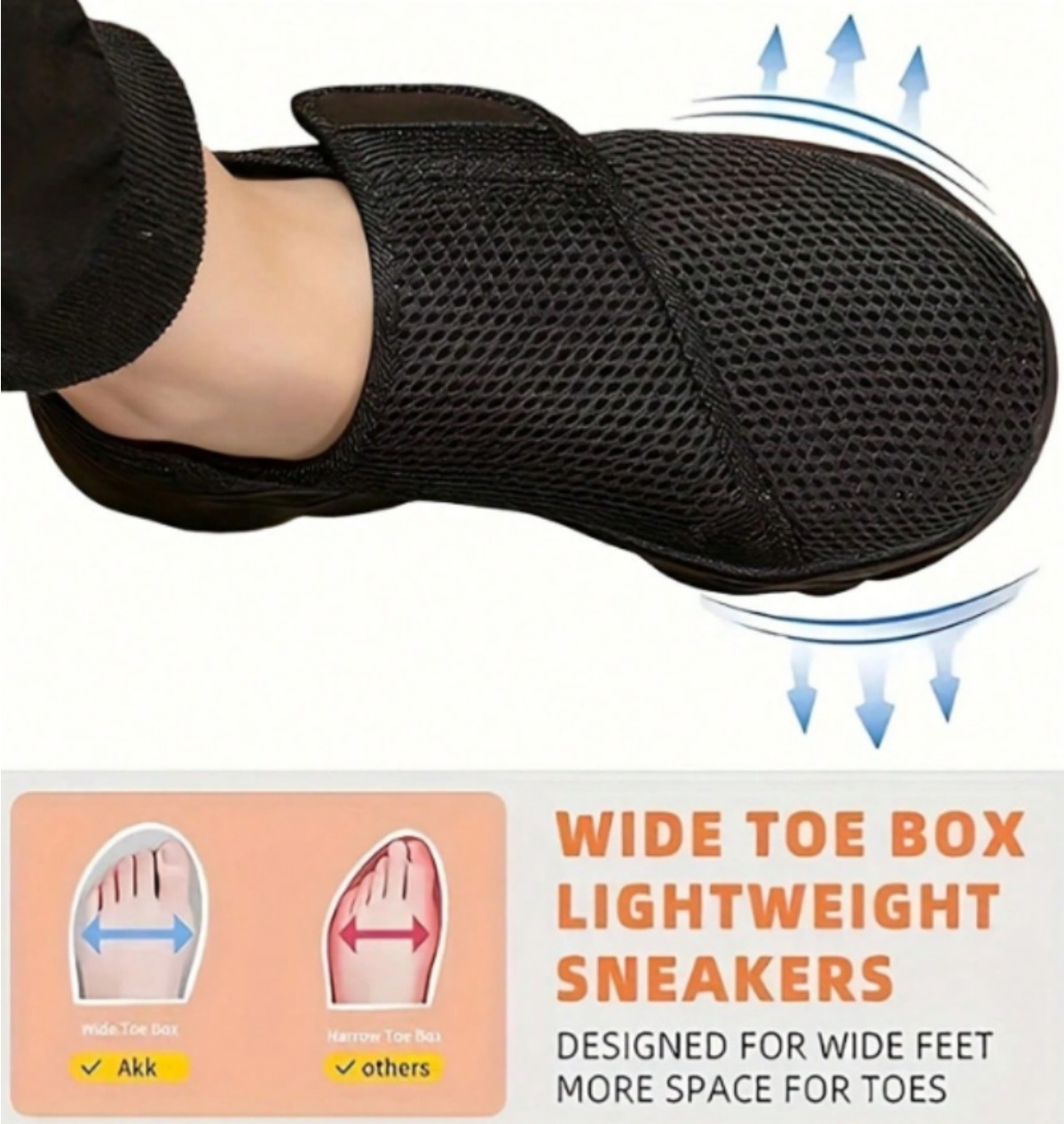 Men'S Shoes With Velcro - Nouvelles chaussures de marche respirantes en