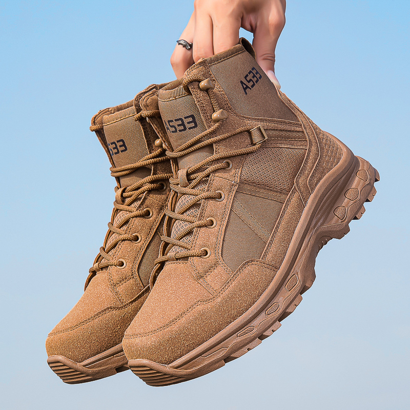 Men'S Shoes Zipper - Bottes tactiques militaires pour hommes, bottes
