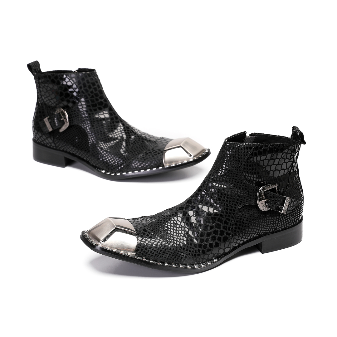 Men'S Shoes Zipper - Bottes de soirée pour hommes en
