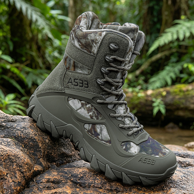 Men'S Shoes Zipper - Bottes tactiques pour hommes, bottes d'extérieur