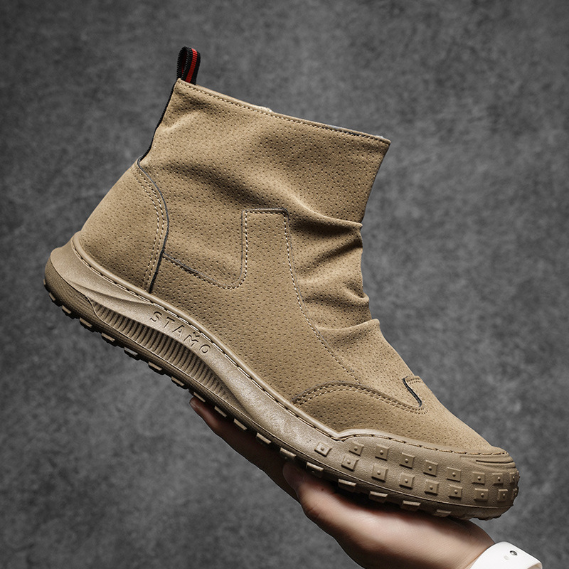 Chaussures en daim pour hommes - Men'S Shoes Zipper avis et prix