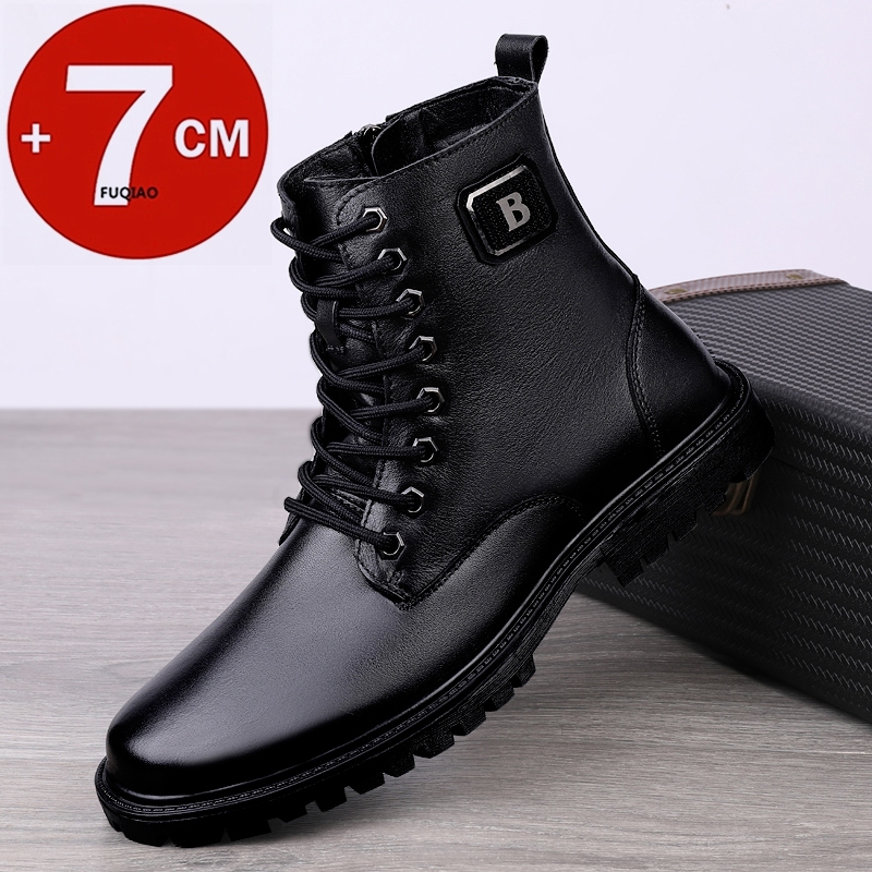 Bottines rehaussantes en cuir  - Men'S Shoes Popular avis et prix