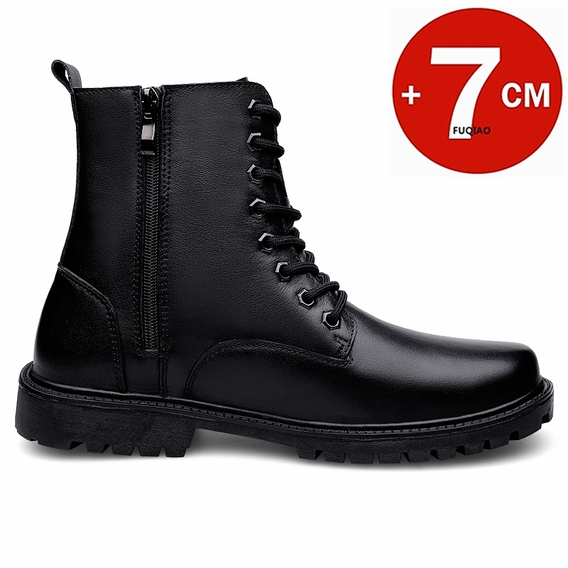 Bottines rehaussantes en cuir  - Men'S Shoes Popular avis et prix
