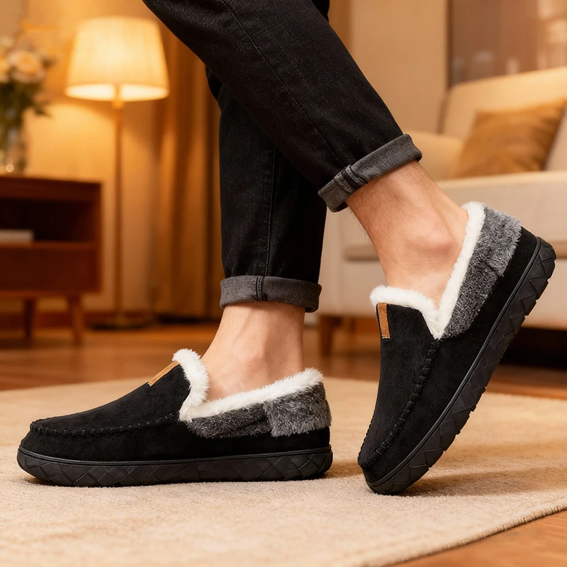 Chaussons pour hommes maison c - Men'S Shoes With Memory Foam avis et prix