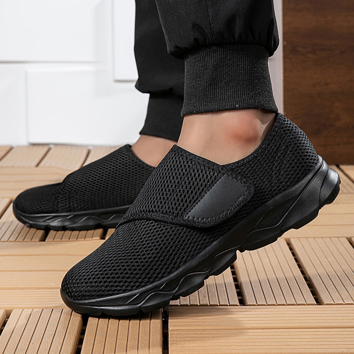 Nouvelles chaussures de marche - Men'S Shoes With Velcro avis et prix