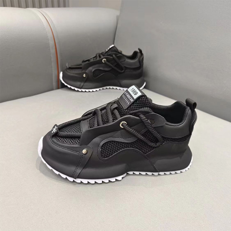 Baskets Chunky Dad Grises, Noi - Men'S Shoes Yellow And Black avis et prix
