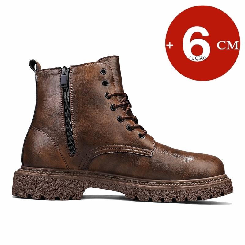 Bottines invisibles en cuir po - Men'S Shoes Zipper avis et prix