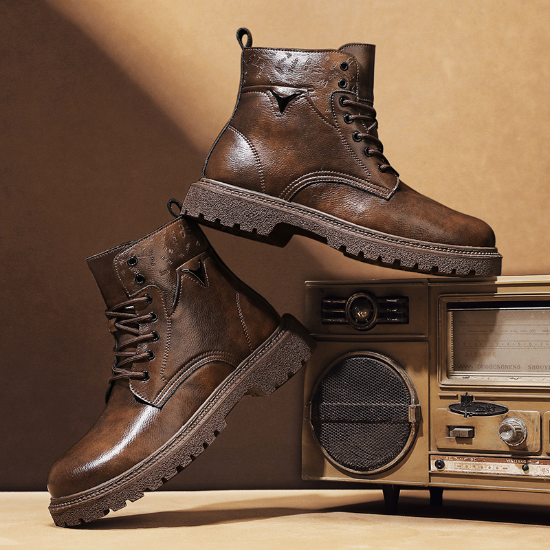 Bottines invisibles en cuir po - Men'S Shoes Zipper avis et prix