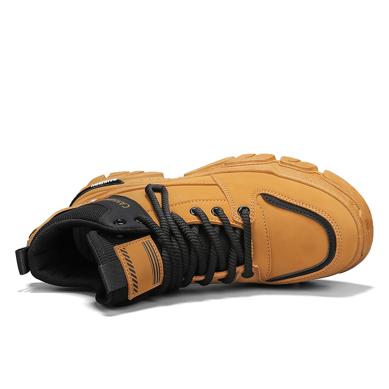 Bottes montantes Unky jaunes e - Men'S Shoes Yellow And Black avis et prix