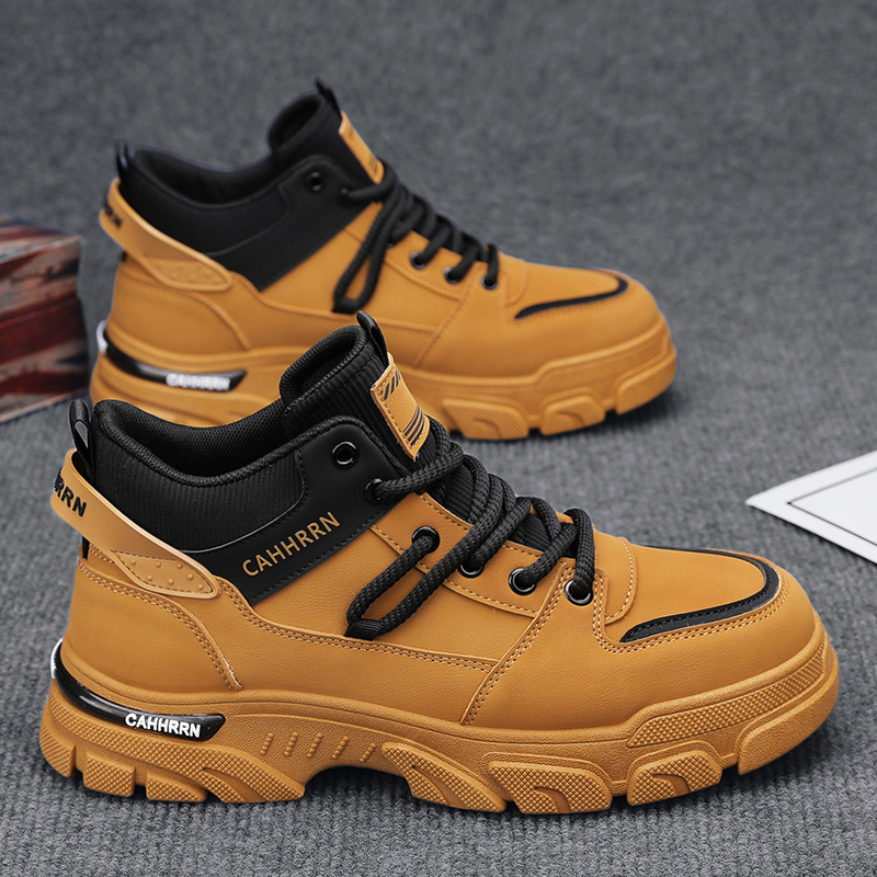Bottes montantes Unky jaunes e - Men'S Shoes Yellow And Black avis et prix