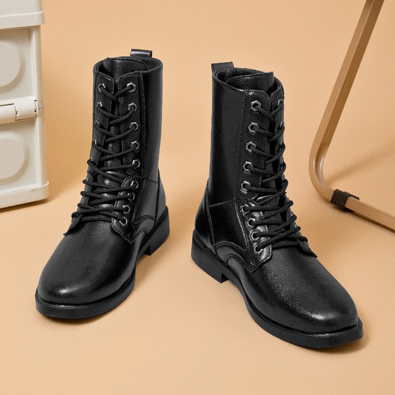Bottes en cuir à tige haute, b - Men'S Shoes Low Top avis et prix