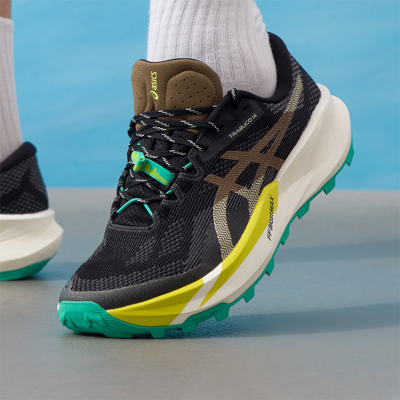 Asics Hommes TRABUCO 14 Noir M - Men'S Shoes Yellow And Black avis et prix