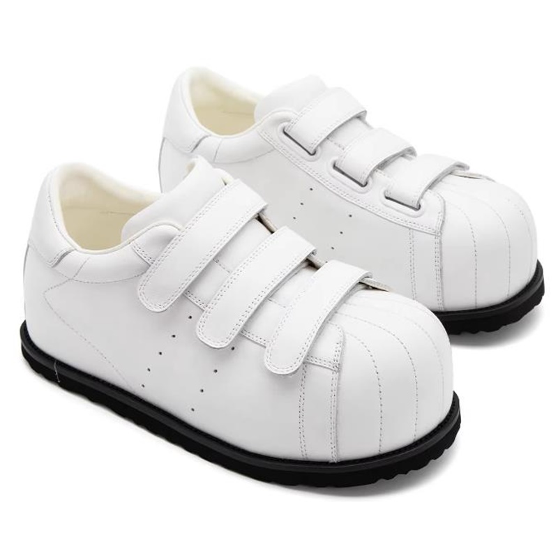 Chaussures de skate en cuir pl - Men'S Shoes With Velcro avis et prix