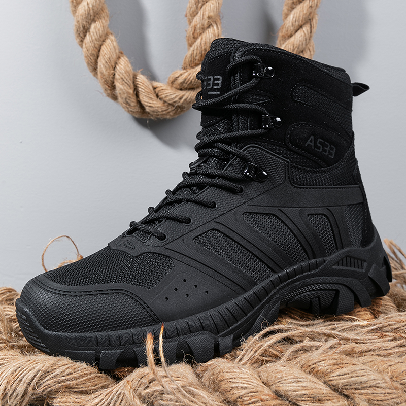 Hommes bottes tactiques à lace - Men'S Shoes Zipper avis et prix