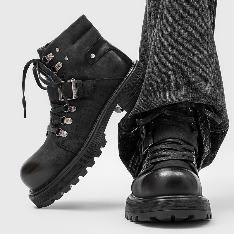 Marque hommes bottes en cuir m - Men Shoes Branded avis et prix