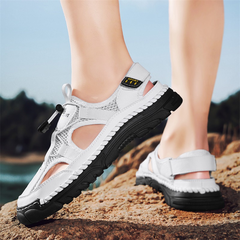 Sandales simples faites à la m - Men'S Shoes With Velcro avis et prix