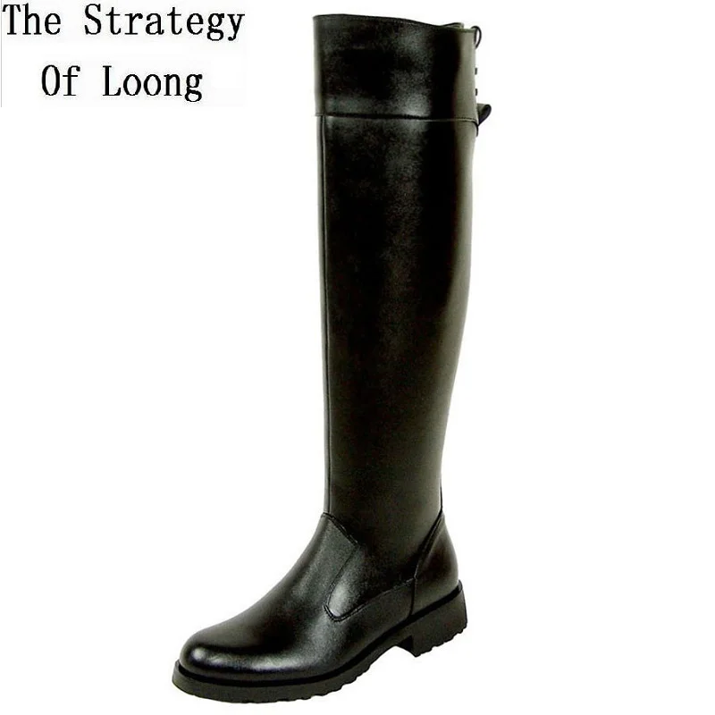 Bottes d'équitation en cuir vé - Men'S Shoes Zipper avis et prix