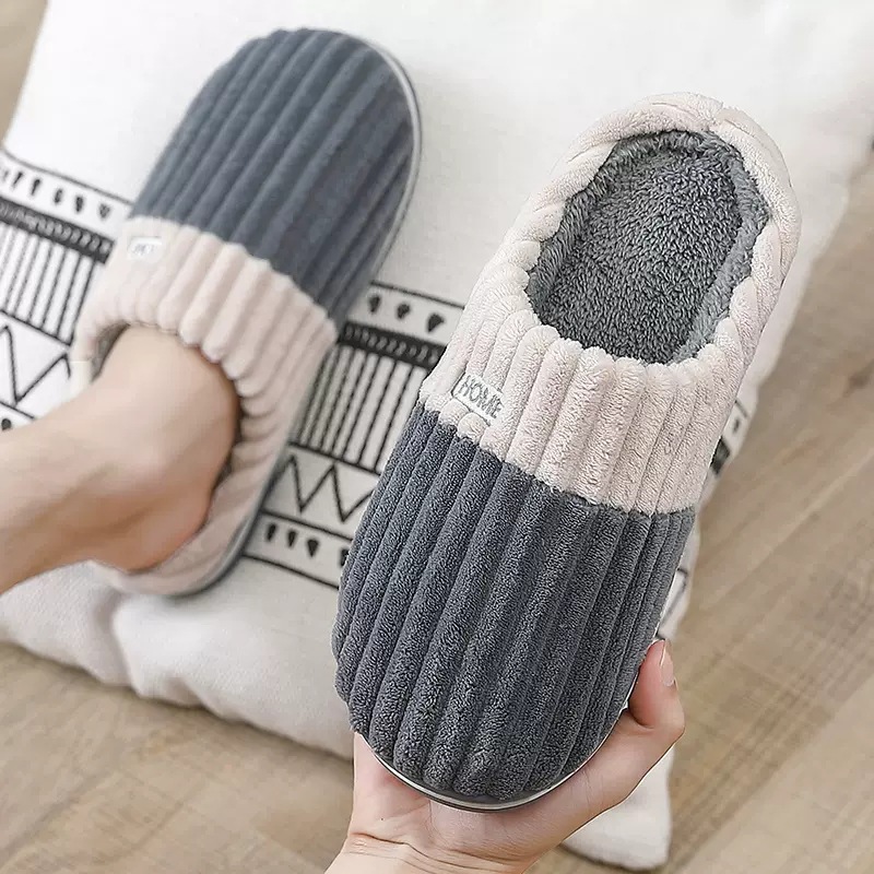 Pantoufles de maison à rayures - Men'S Shoes With Memory Foam avis et prix