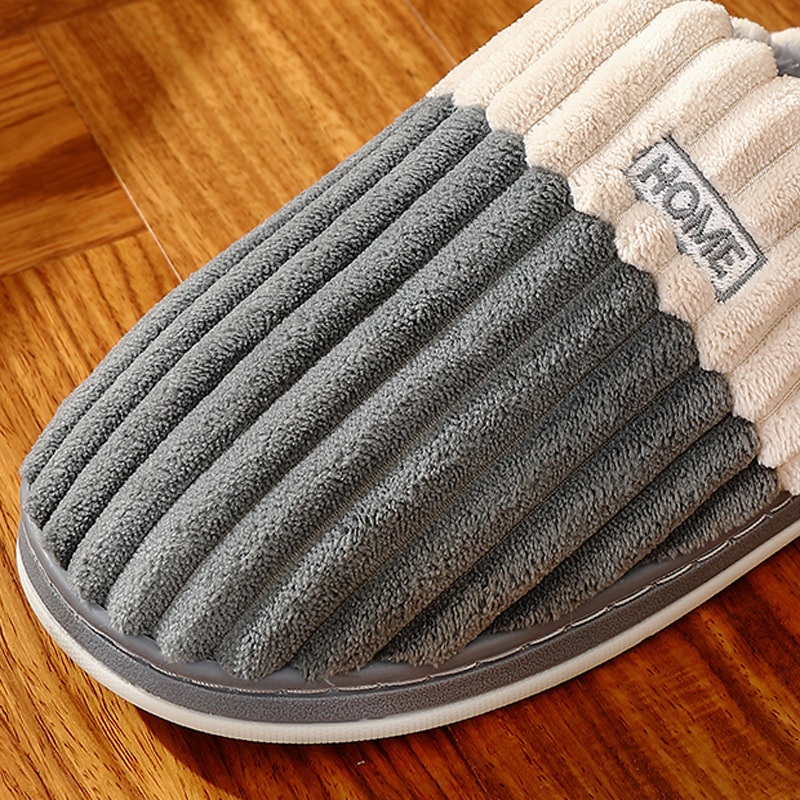 Pantoufles de maison à rayures - Men'S Shoes With Memory Foam avis et prix