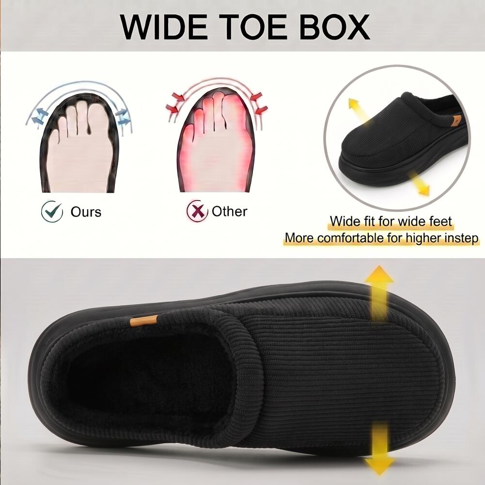 Chaussons pour hommes à large  - Men'S Shoes With Memory Foam avis et prix