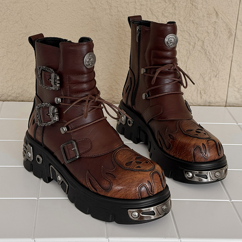 Bottes de moto pour hommes, st - Men'S Shoes Zipper avis et prix